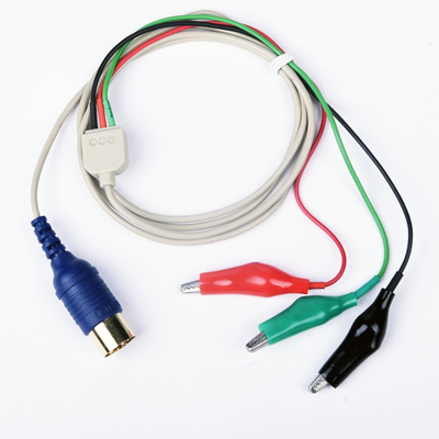 O EMG protegeu agrafos com 3 cabo do conector do ruído do pino do jacaré 5