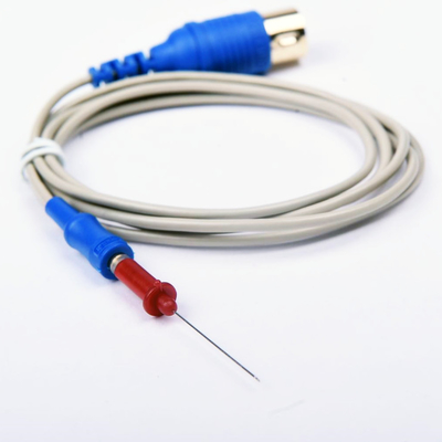 O cabo concêntrico da agulha do EMG adapta-se para agulhas concêntricas do punho plástico