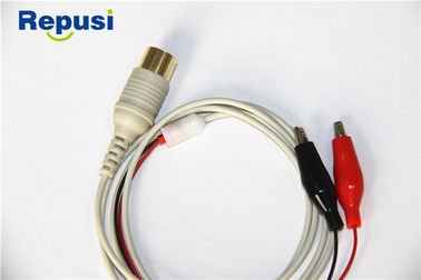 Cabo de gravação protegido do agrafo para Tab Electrodes Wire Length esparadrapo 1.2m