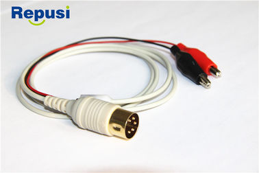 Cabo de gravação protegido do agrafo para Tab Electrodes Wire Length esparadrapo 1.2m
