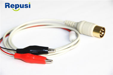 Cabo de gravação protegido do agrafo para Tab Electrodes Wire Length esparadrapo 1.2m