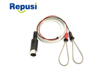 EMG reusável Ring Electrodes Red And Black com o conector grande padrão do círculo do RUÍDO de 5 Pin