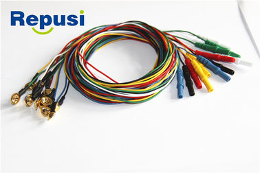 Tamanho do elétrodo 10mm do copo do EEG REP21 diâmetro de fio de 1.2mm/de 2.0MM