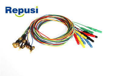 Tamanho do elétrodo 10mm do copo do EEG REP21 diâmetro de fio de 1.2mm/de 2.0MM