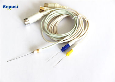 Cabo do EMG do conector do RUÍDO de 5 Pin, cabo protegido para o elétrodo da agulha de Concertric