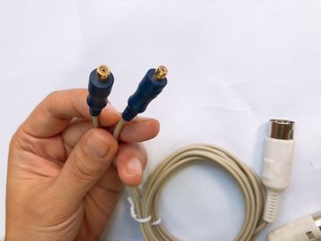 O cabo reusável concêntrico do elétrodo/EMG protegeu o cabo