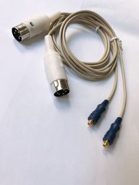O cabo reusável concêntrico do elétrodo/EMG protegeu o cabo