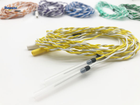 Elétrodos estéreis descartáveis coloridos da agulha do EMG Subdermal do fio da torção