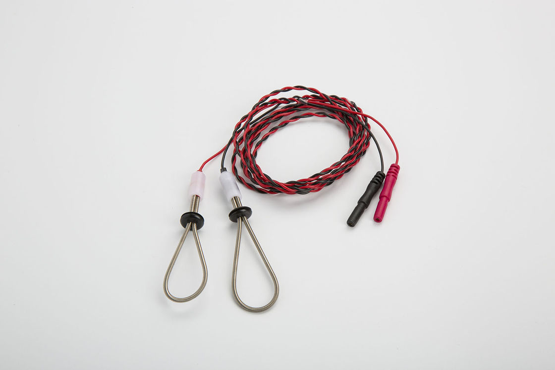 Vermelho sensorial da placa do twisted pair do elétrodo do laço do dedo do representante -1.5R Resusable EMG