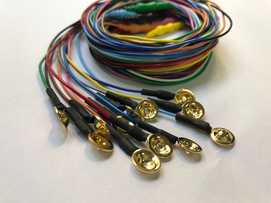 O elétrodo descartável REPD-1.5PC do copo do EEG chapeou AgCl com as 10 cores