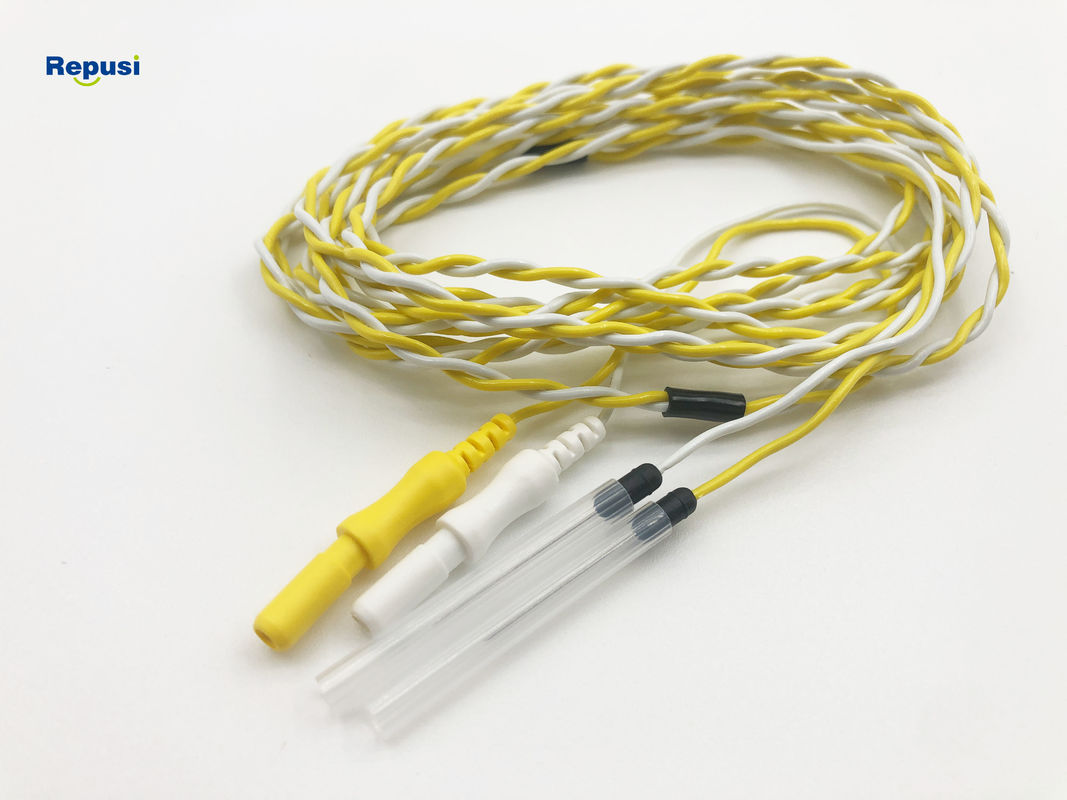 Elétrodos estéreis descartáveis coloridos da agulha do EMG Subdermal do fio da torção